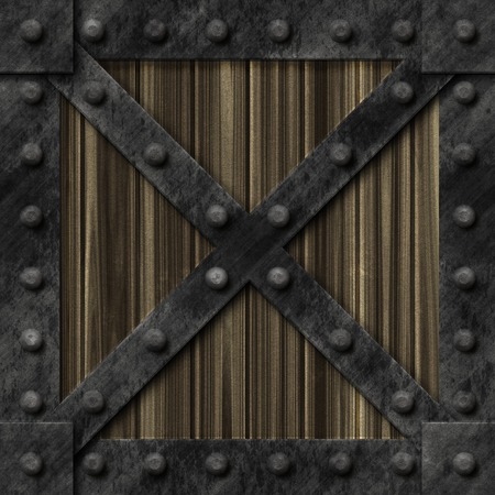 Armoured box generated textureの写真素材