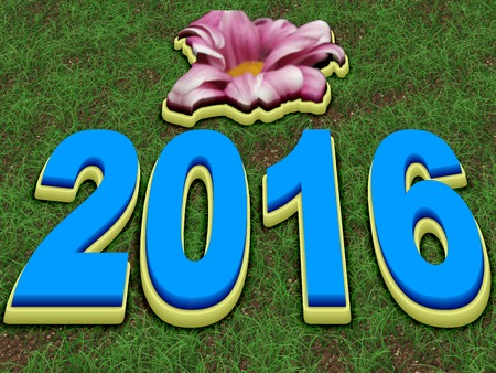 Happy New Year 2016 perspective image