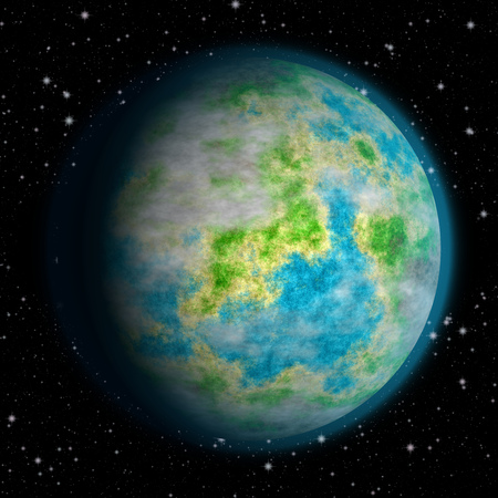 Abstract Earth planet generated texture