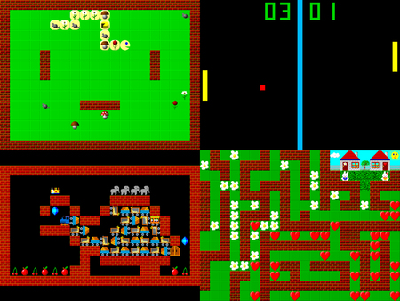 Set of retro style game pixelated graphicsの写真素材