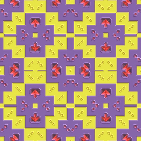 Decoration tile generated seamless texture