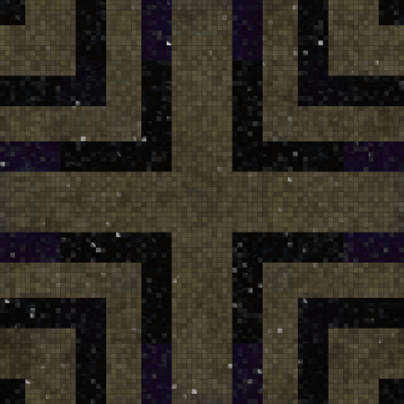 Tiles mosaic generated seamless texture