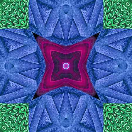 Ornamental fractal pattern wallpaper tile