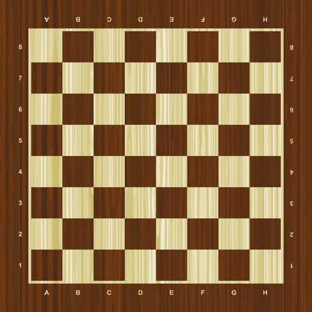 Wooden vector chess boardのイラスト素材