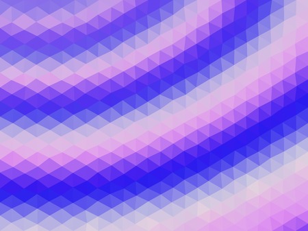 Waves low poly triangle style vector mosaic background