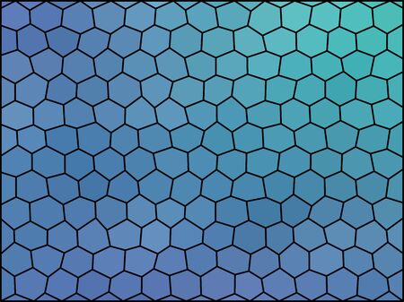 Gradient low poly hexagon style vector mosaic background