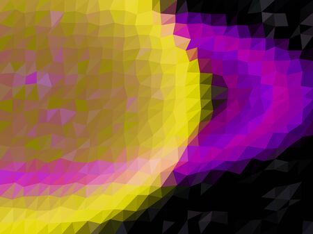 Planet low poly triangle style vector mosaic backgroundのイラスト素材