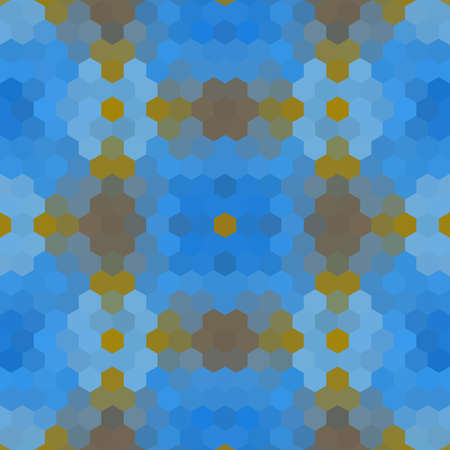 Kaleidoscopic low poly hexagon style vector mosaic background