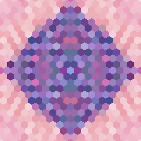 Kaleidoscopic low poly hexagon style vector mosaic backgroundのイラスト素材