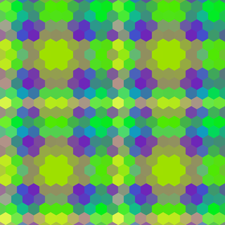Kaleidoscopic low poly hexagon style vector mosaic background