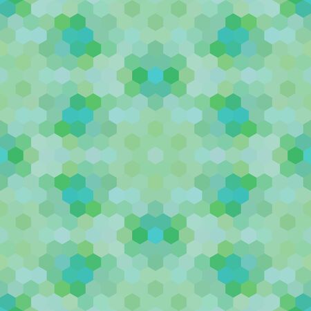 Kaleidoscopic low poly hexagon style vector mosaic background