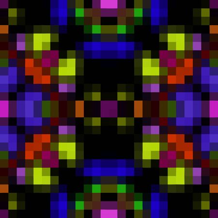 Kaleidoscopic low poly triangle style vector mosaic background