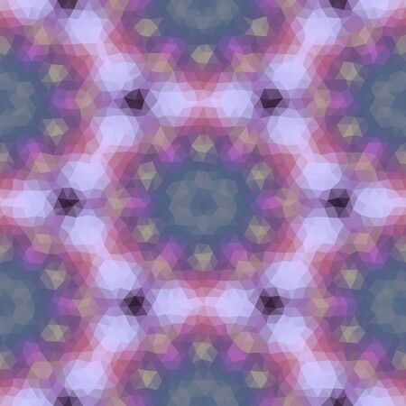 Kaleidoscopic low poly triangle style vector mosaic background