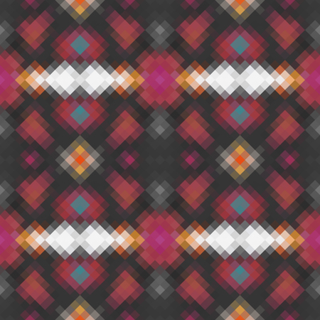 Kaleidoscopic low poly rhomb style vector mosaic background