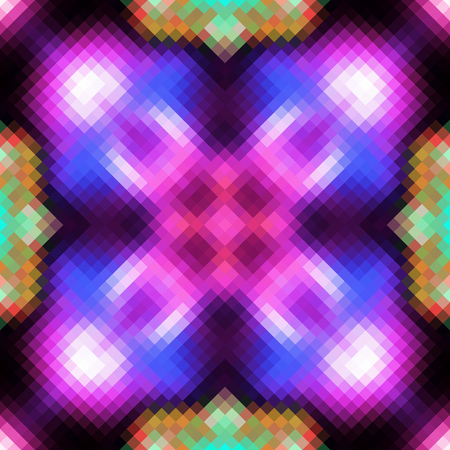 Kaleidoscopic low poly rhomb style vector mosaic backgroundのイラスト素材