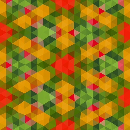 Kaleidoscopic low poly triangle style vector mosaic background