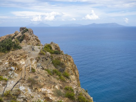 Islands of Lipari at Sicilyの写真素材