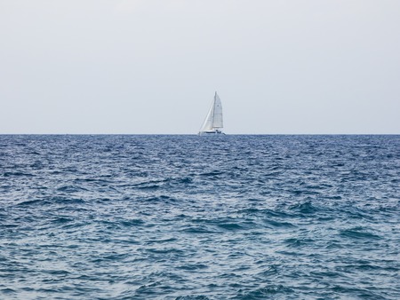 Sailboat on seaの写真素材