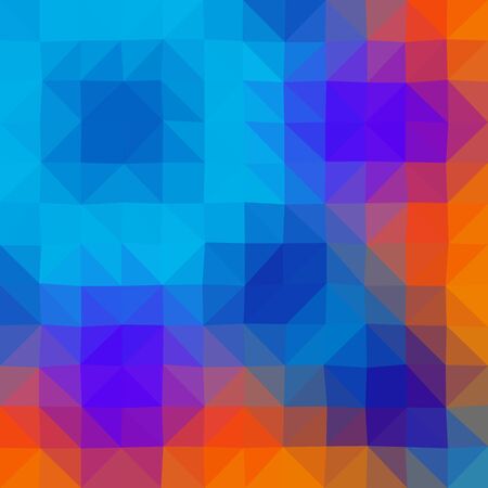 Colors low poly triangle style vector mosaic background