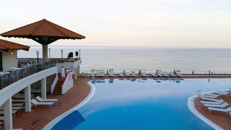 Capo Calava, Sicily, Italy - SEPT 5, 2016: Capo Calava is popular recreational tourist center.のeditorial素材