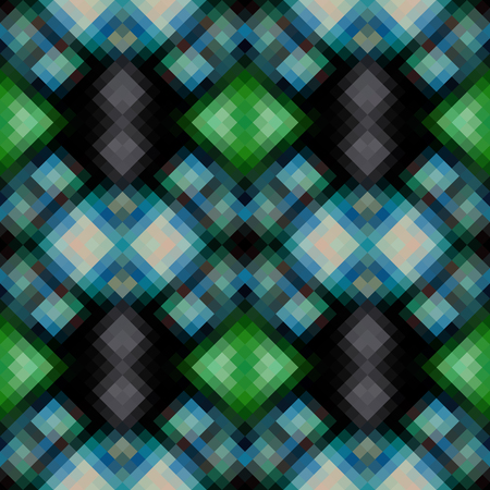 Kaleidoscopic low poly rhomb style vector mosaic background
