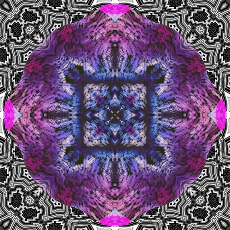 Ornamental pattern wallpaper tile