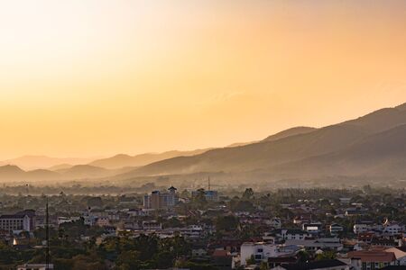 Thailand, Chiangmai city scapeの写真素材