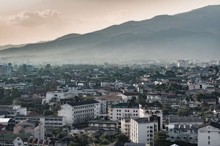 Thailand, Chiangmai city scapeの写真素材