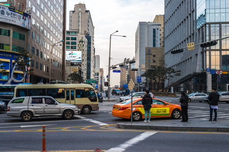 SEOUL, SOUTH KOREA - February 2016,Namdaemun Market is a large traditional market in Seoul, South Korea.のeditorial素材