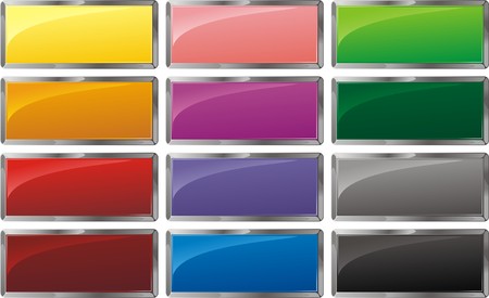  buttons setのイラスト素材