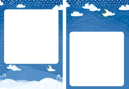 Winter landscape のイラスト素材