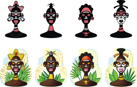 African people, representative of the tribeのイラスト素材