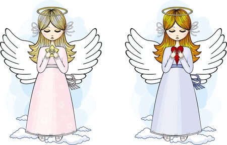 Angels setのイラスト素材