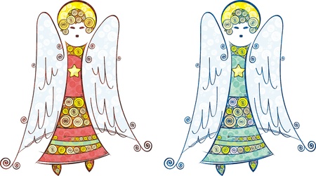 Angels setのイラスト素材