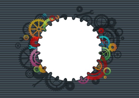 Gears background, vector illustrationのイラスト素材