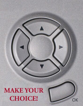 Elegant photo of a navigation panel can be used as a simbol  of chioce, decision and responsibility.の写真素材