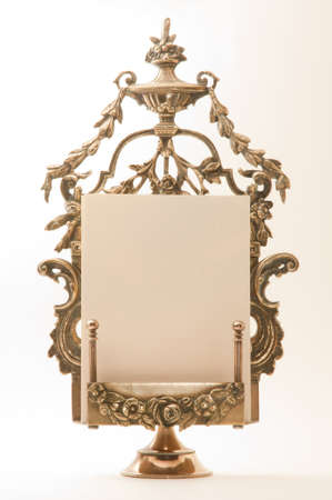 Ancient card holder. An elegant frame for your text.の写真素材