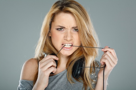 Beautiful girl with headphones 