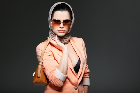 A   sexual  beautiful girl is in fashion styleの写真素材