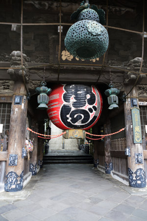 Lantern at Naritasan Shinshoji Temple in Narita, Japan.のeditorial素材