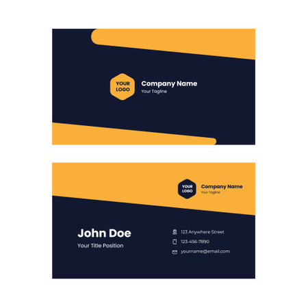 Creative and Clean Business Card Vector Template. Illustration EPS10のイラスト素材