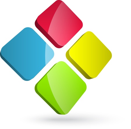 Colorful logo design のイラスト素材