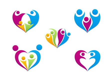 Love of family icon collection setのイラスト素材