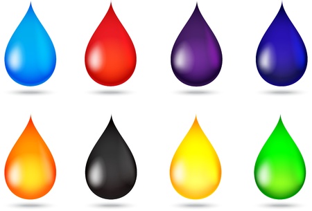 Drop of liquid collection set のイラスト素材