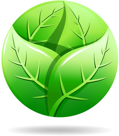 Green eco logo のイラスト素材