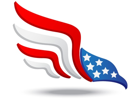 American eagle iconのイラスト素材