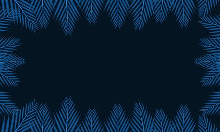 Leaves background with beautiful color blue classic. Vector Background for business templateのイラスト素材