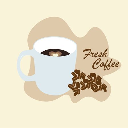A glass with coffeeのイラスト素材