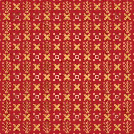 Geometric Seamless pattern background. Batik design seamless patternのイラスト素材