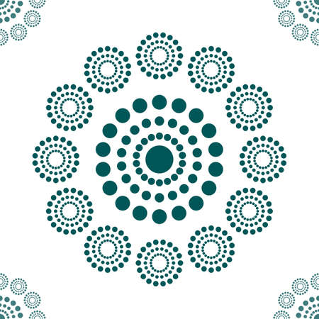 Seamless pattern dots circle. perfect motifs and texture for pillows, curtains, clothes, carpet, bedding, wallpaper. fabric design with motif dots circle.のイラスト素材